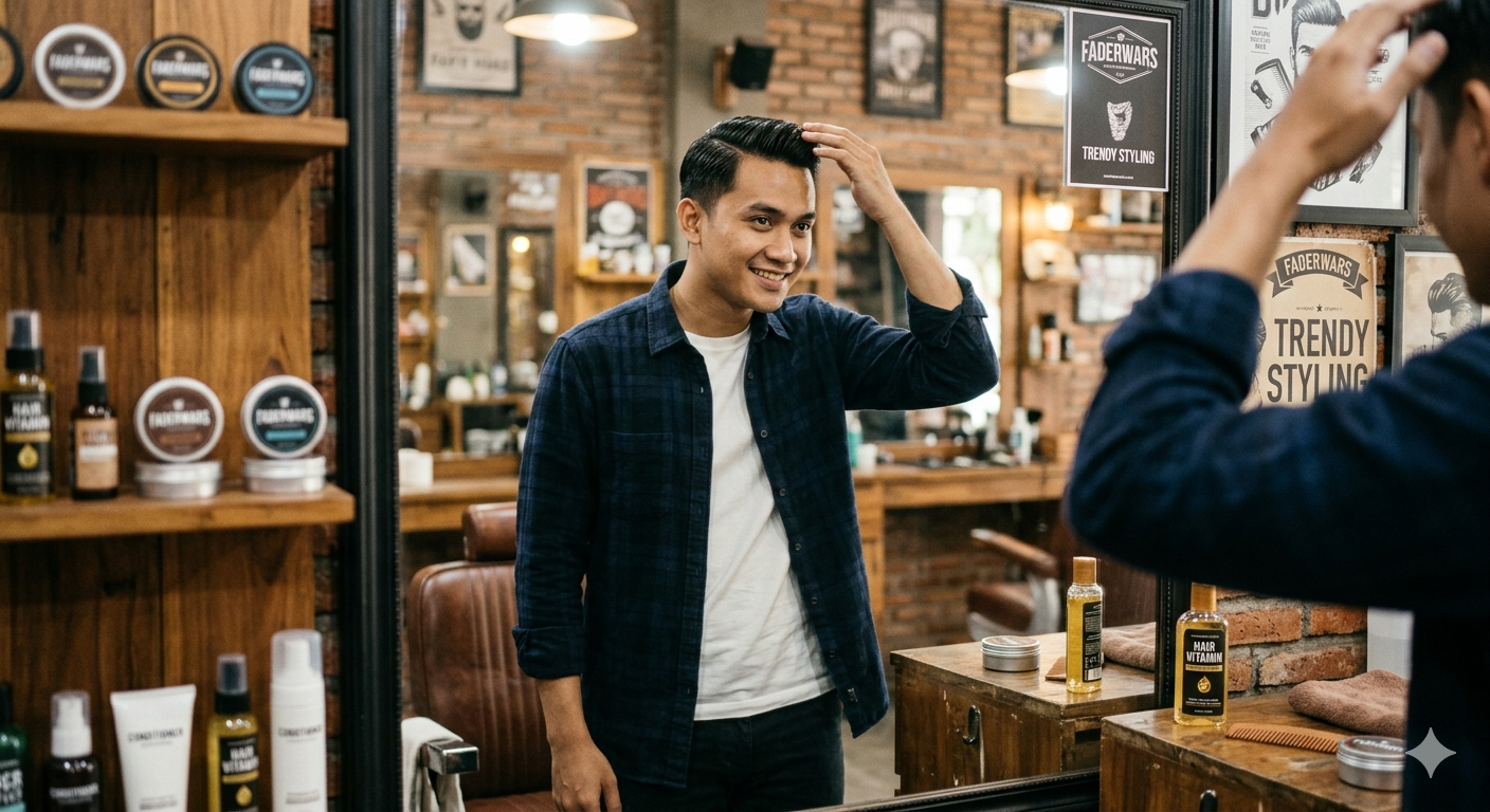 Rambut Sehat, Jiwa Tenang: MOANA BARBERSHOP, Solusi Kesehatan & Kecantikan di Cilacap